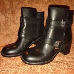 Black Leather Nine West Women's Boots - Lorena Size 6